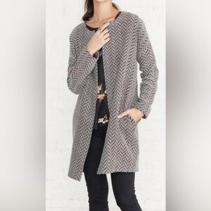 Amour Vert Monochrome Chevron Jacket